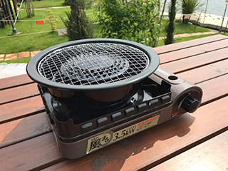BBQ用テーブル付 コテージ専用テーブル
