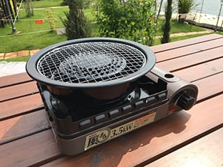 BBQ用テーブル付　コテージ専用テーブル